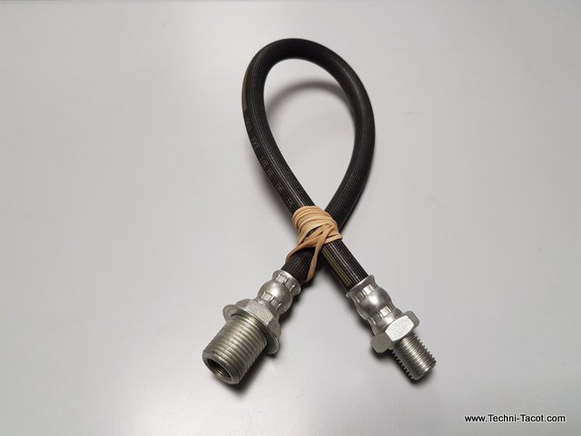 Flexible de frein AV 412 mm - Peugeot 404 berline injec coupé cab suivant année
